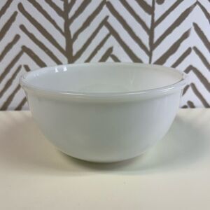 Vintage Fire King Oven Ware Milk Glass Mixing Bowl #8 Made in USA